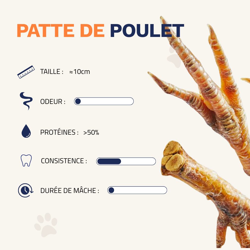 Pattes de poulet séchées