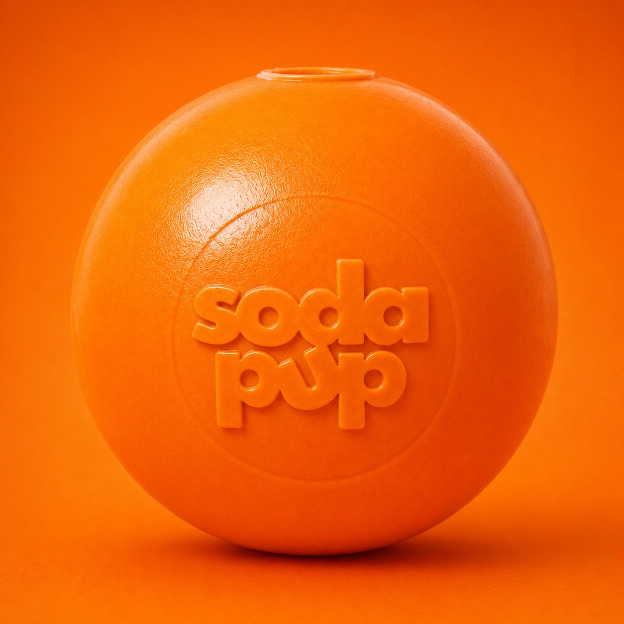 Balle couineuse PUP-X orange pour chien