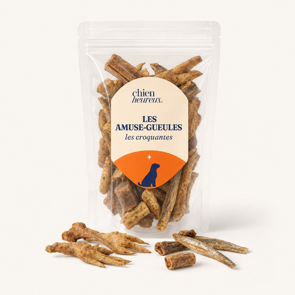 Sachet Les Amuse-Gueules, les croquantes : 8 friandises naturelles, 400 g