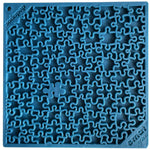 Tapis de léchage Puzzle bleu SodaPup vu de dessus