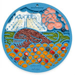 Tapis de léchage baleine garni de nourriture pour chien