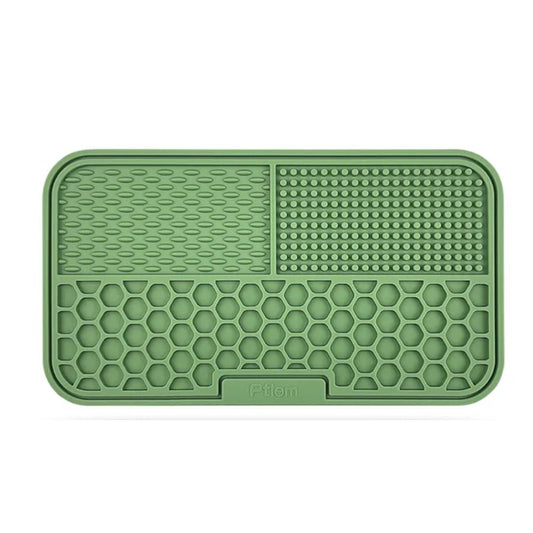 Tapis de léchage avec ventouses - vert