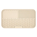 Tapis de léchage avec ventouses - beige